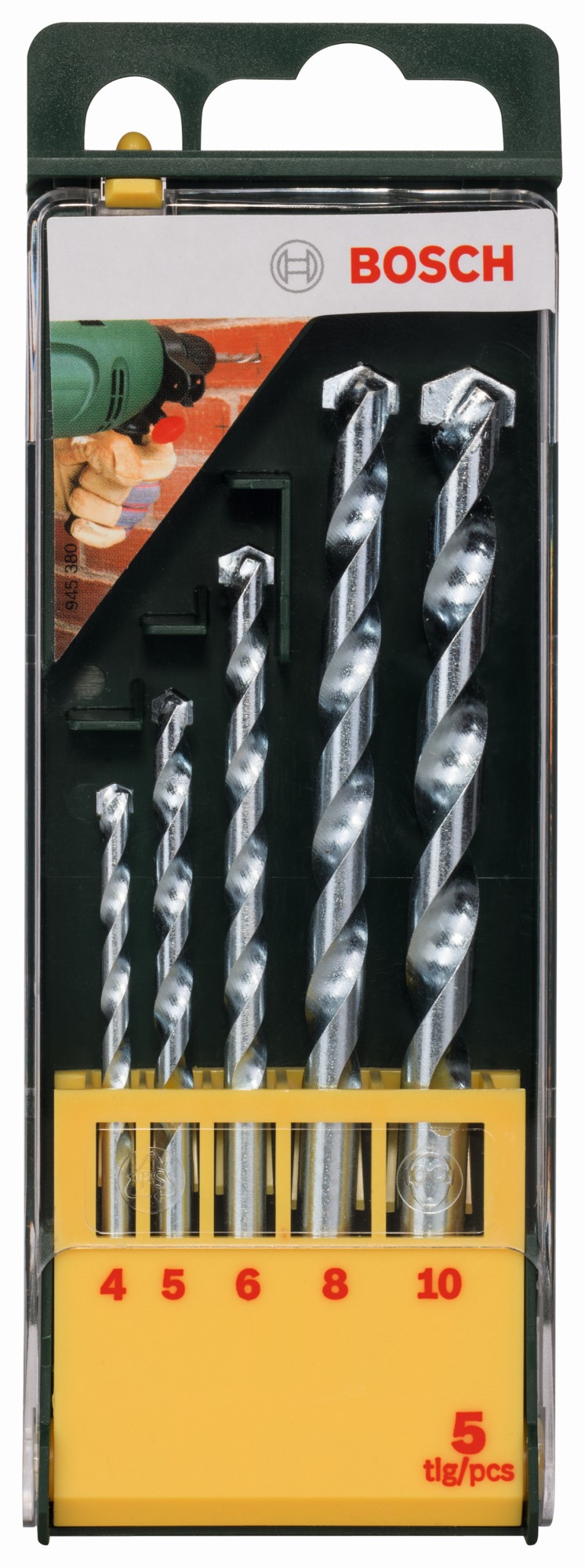 Set con 5 brocas para piedra