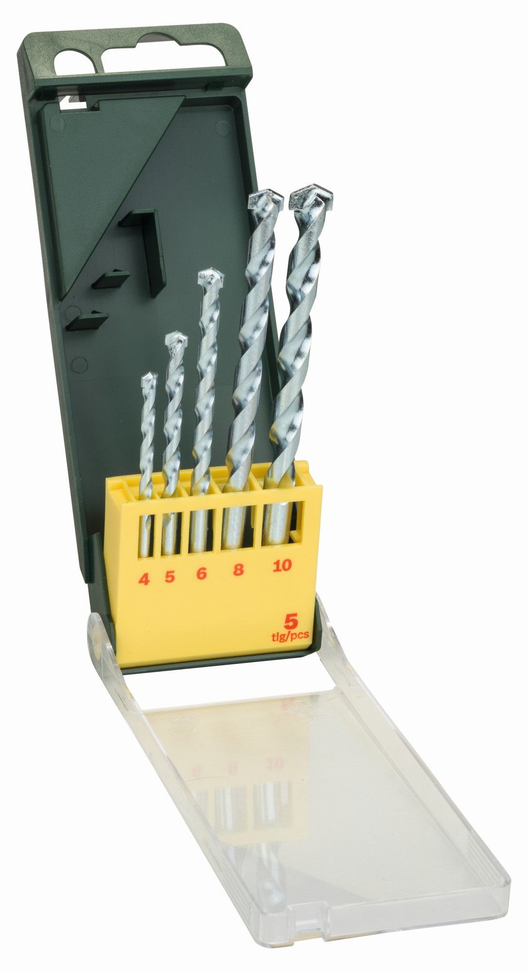 Set con 5 brocas para piedra