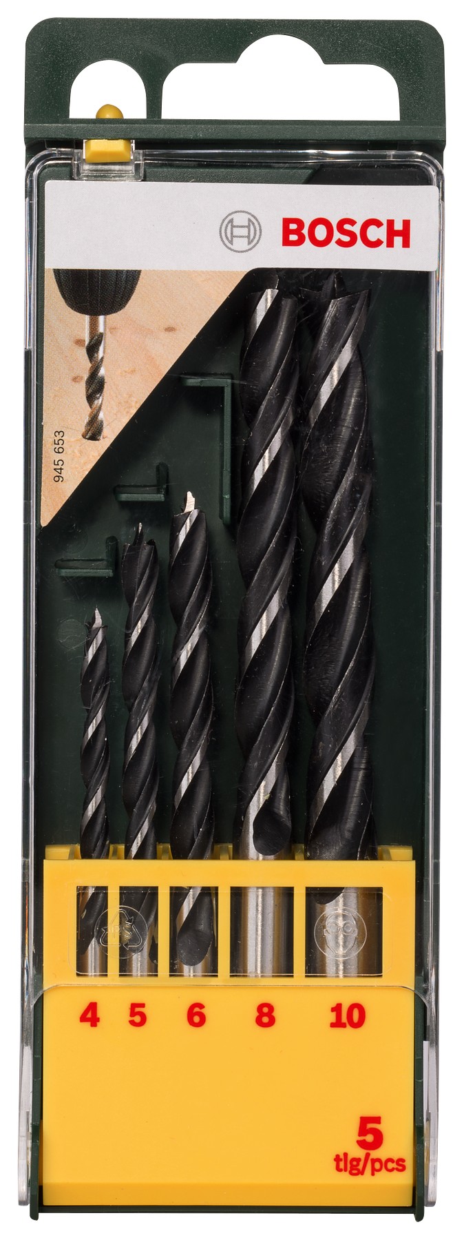 Set con 5 brocas para madera