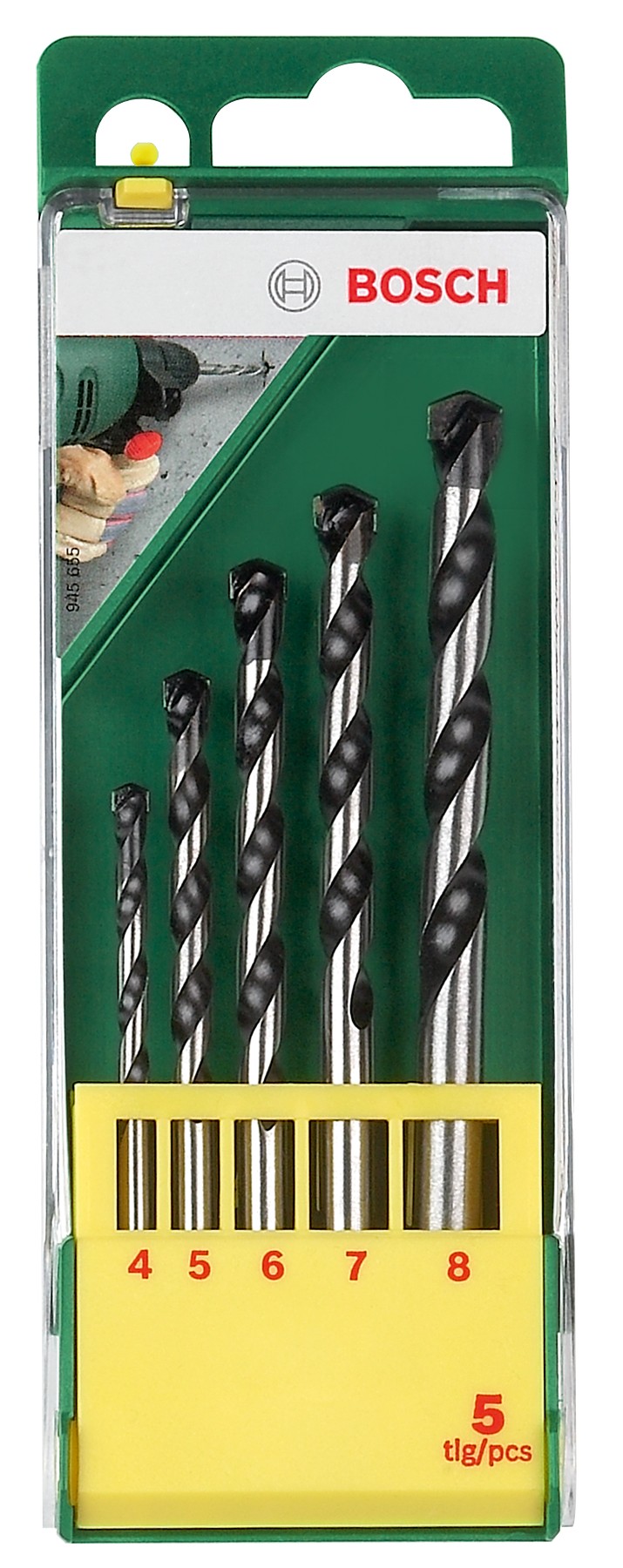 Set de brocas para hormigón, 5 piezas