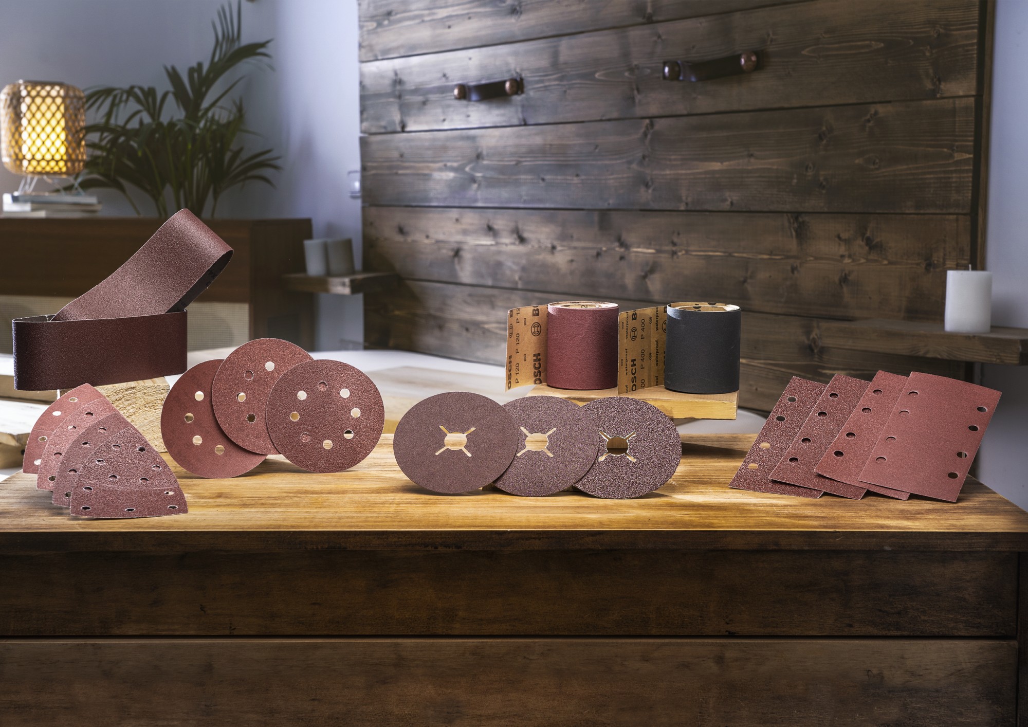 25 lijas para lijadora excéntrica, Grano 80, 120, 240