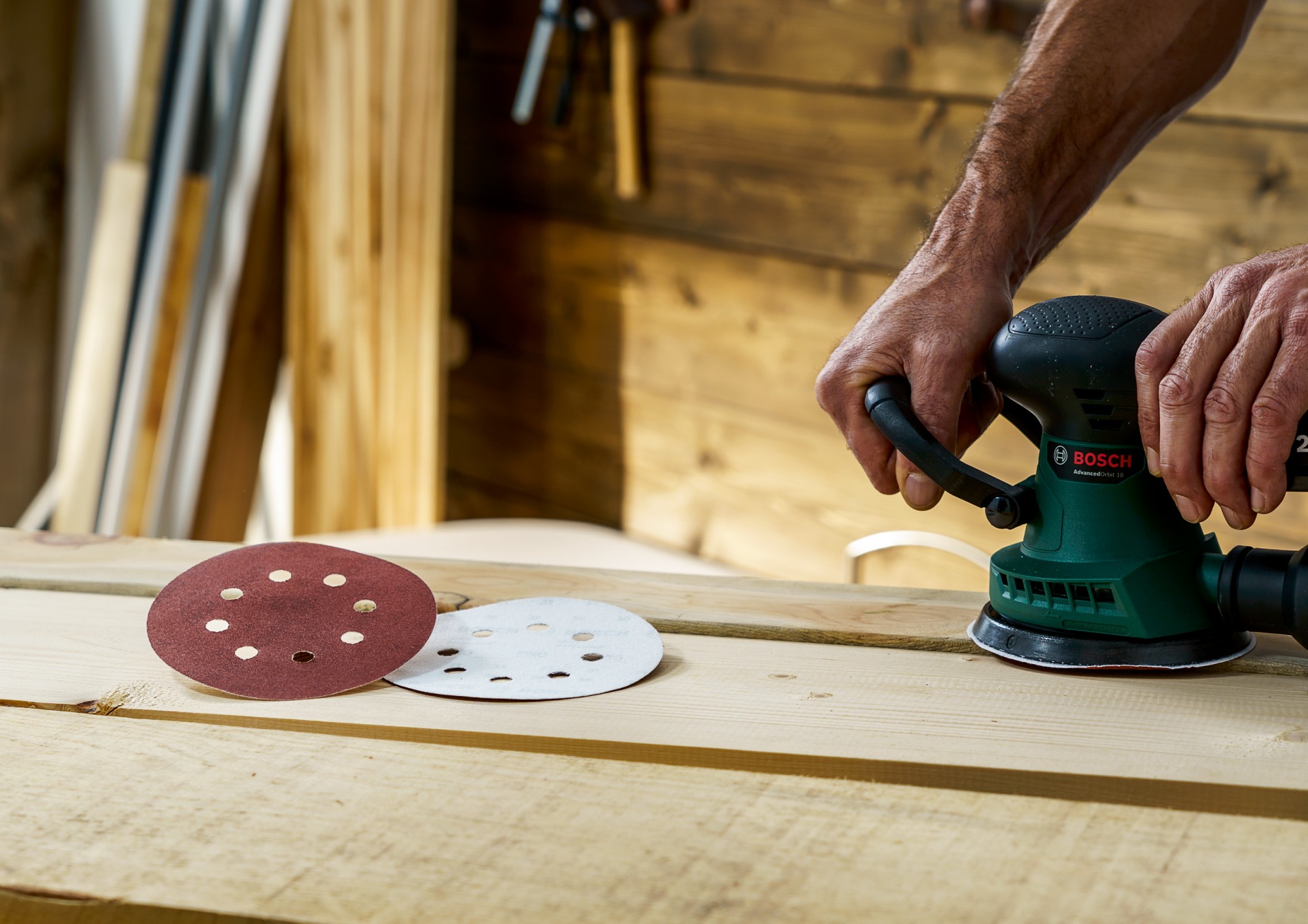 25 lijas para lijadora excéntrica, Grano 80, 120, 240