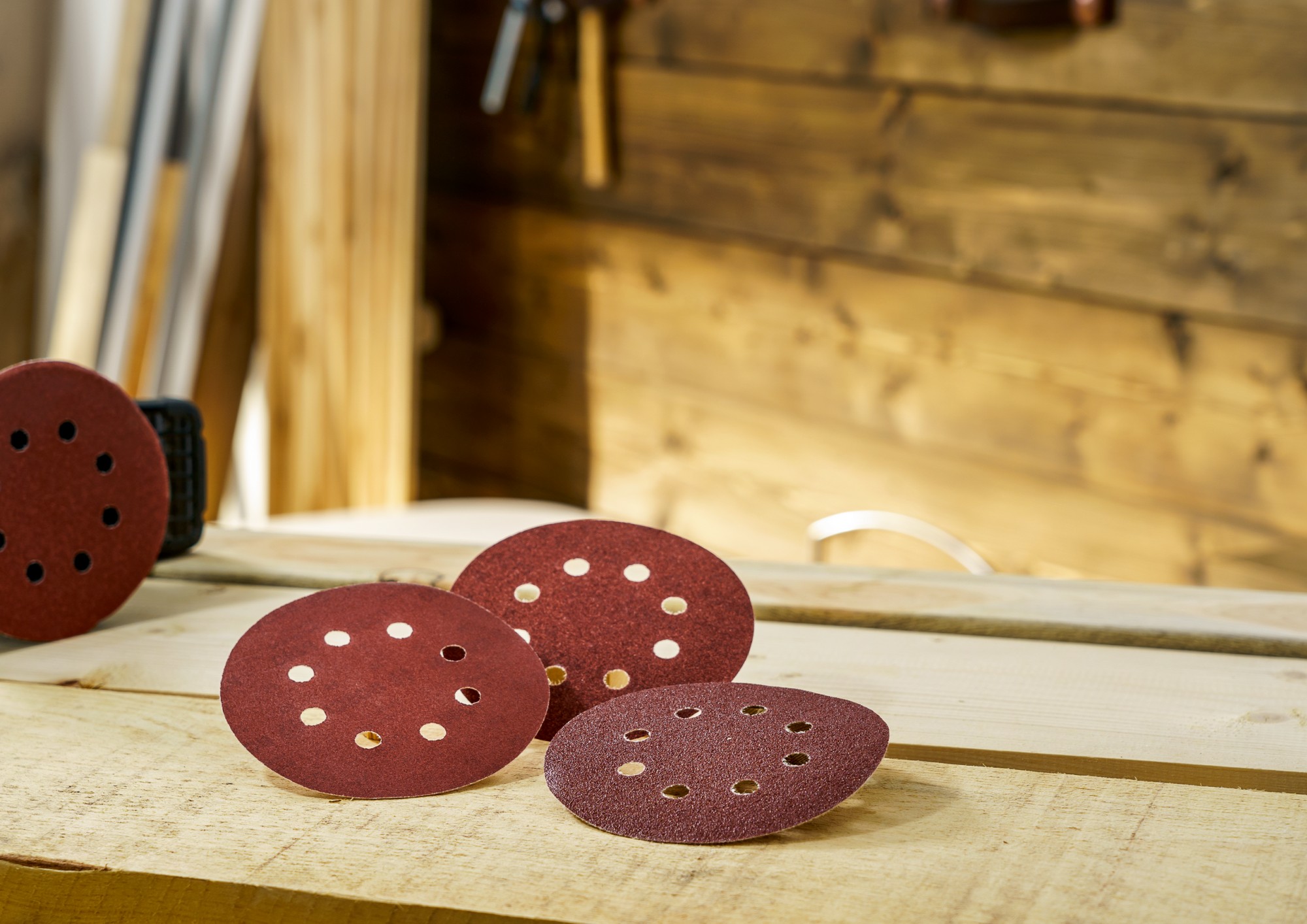 25 lijas para lijadora excéntrica, Grano 80, 120, 240