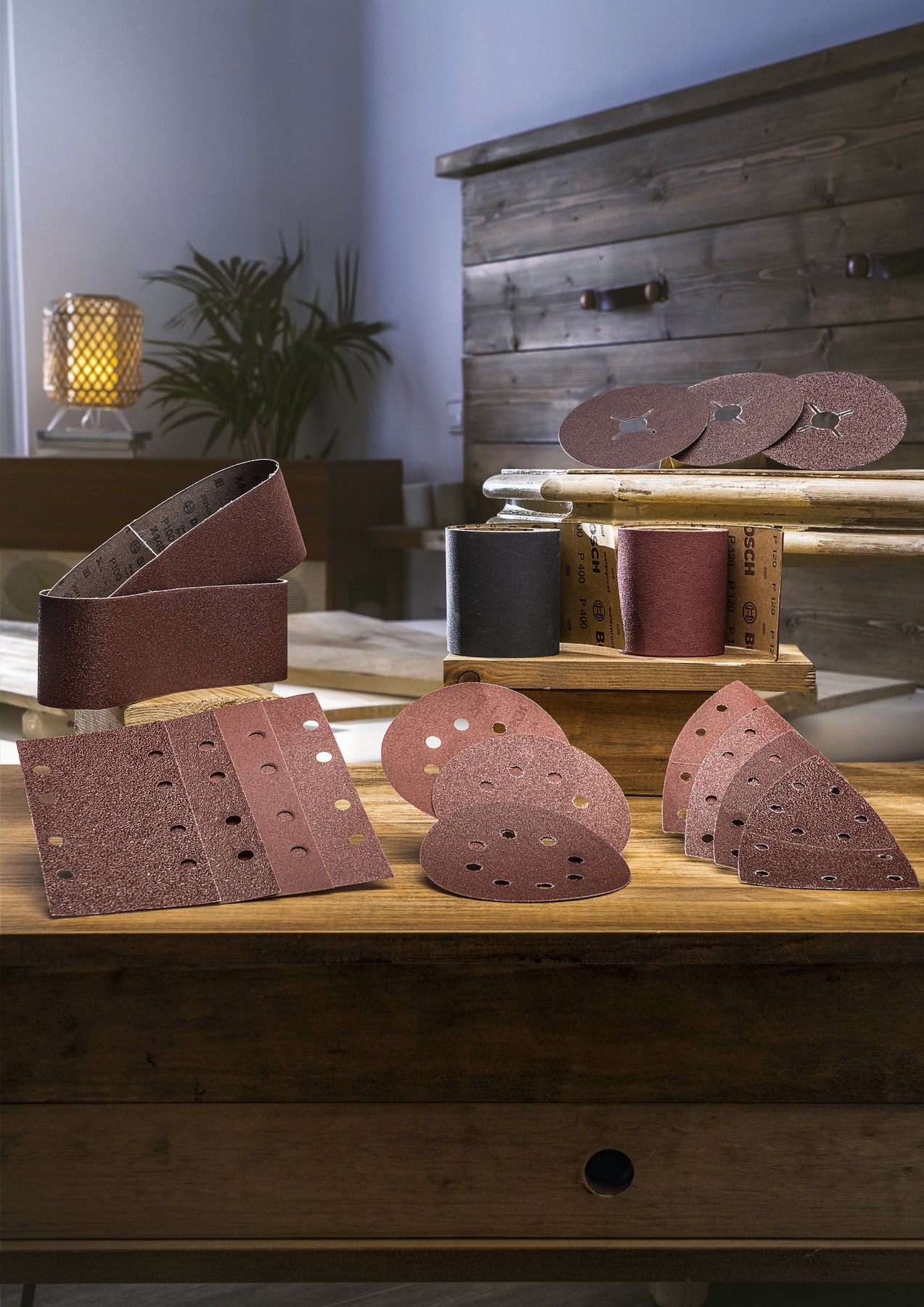 25 lijas para lijadora orbital, Grano 60, 80, 120, 240