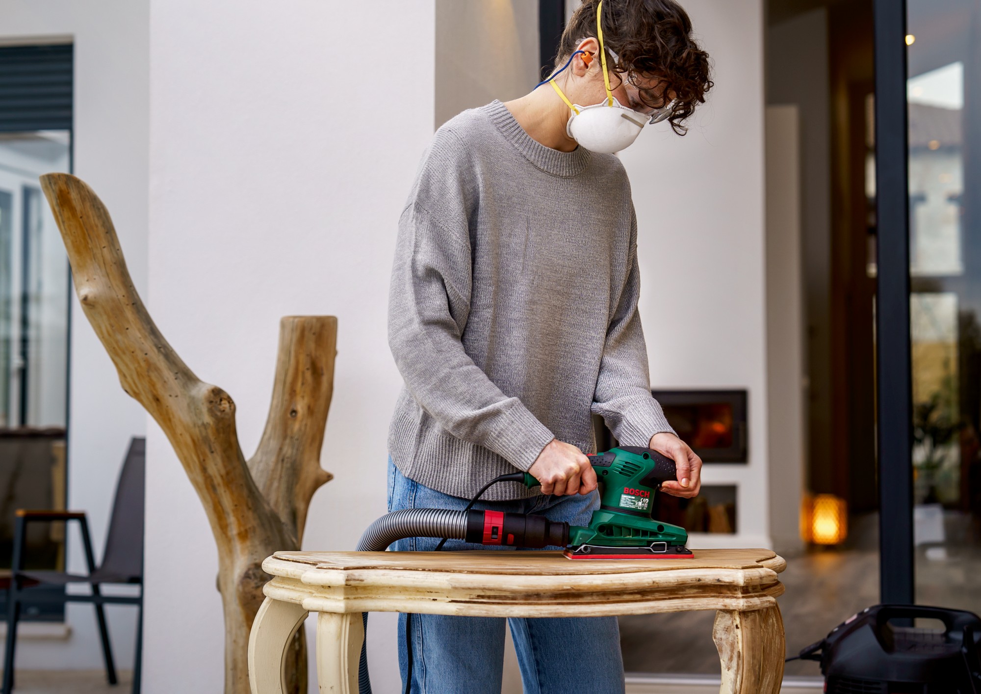 25 lijas para lijadora orbital,  8 orificios, Grano 60, 80, 120, 240