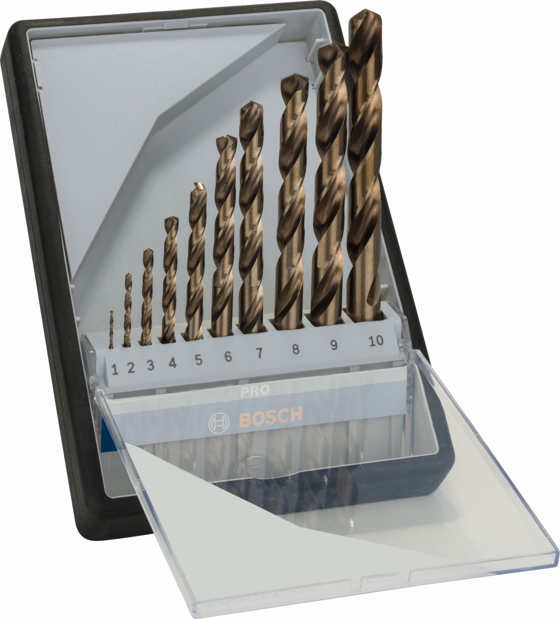 Set de brocas PRO Stainless Steel HSS-Co, 10 uds.