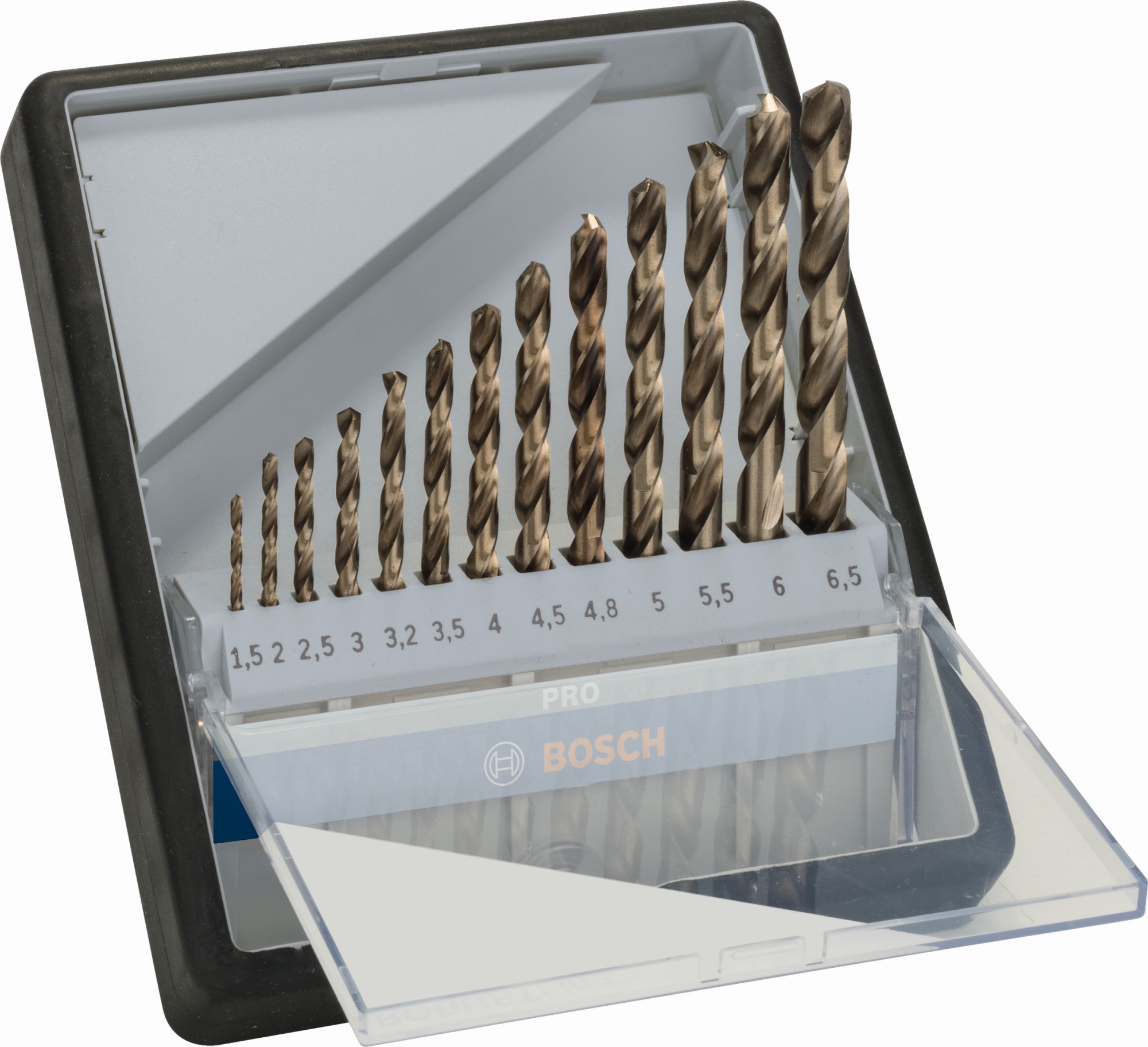 Set de brocas PRO Stainless Steel HSS-Co, 13 uds.