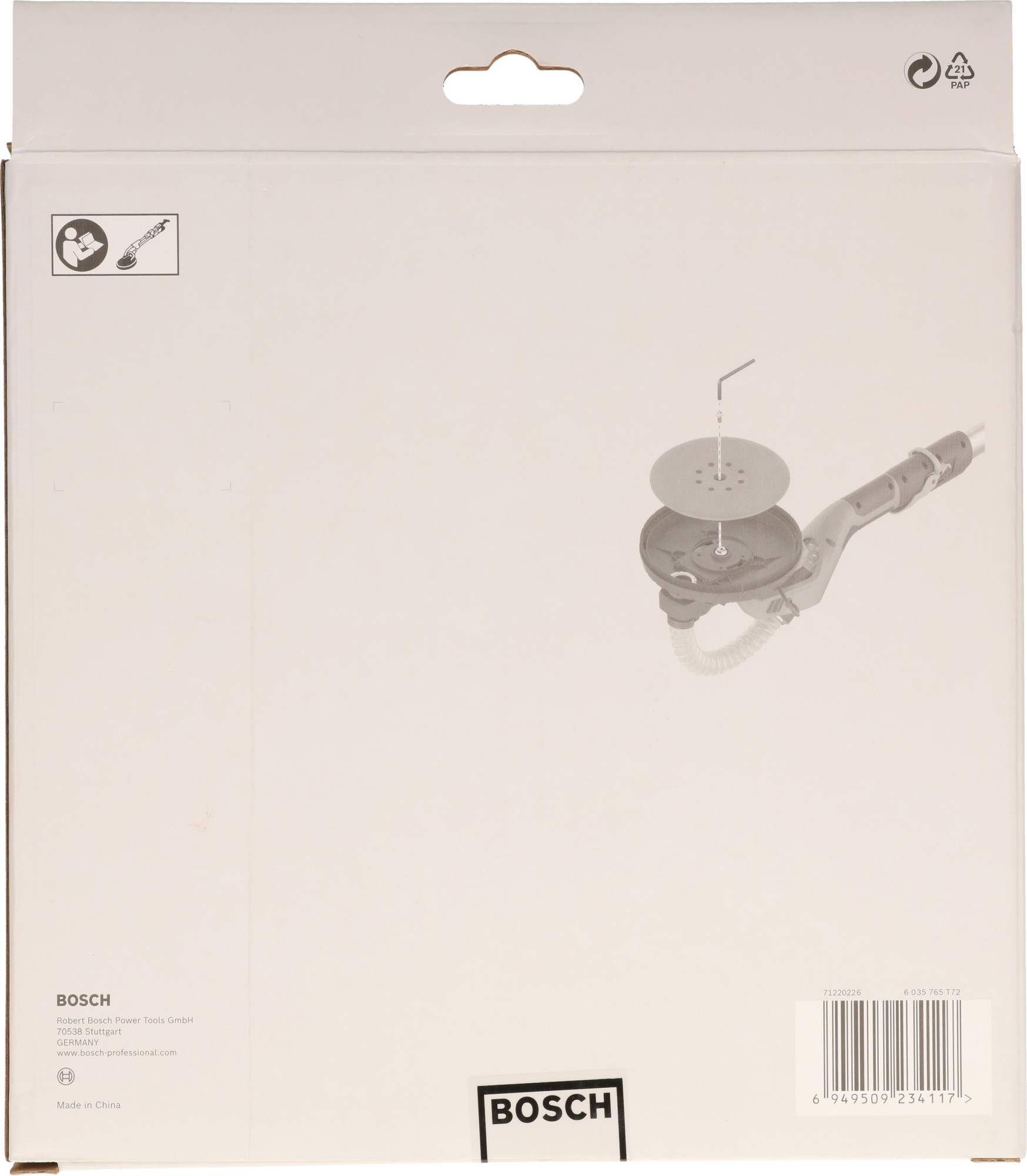 Plato de soporte, medio, 215 mm