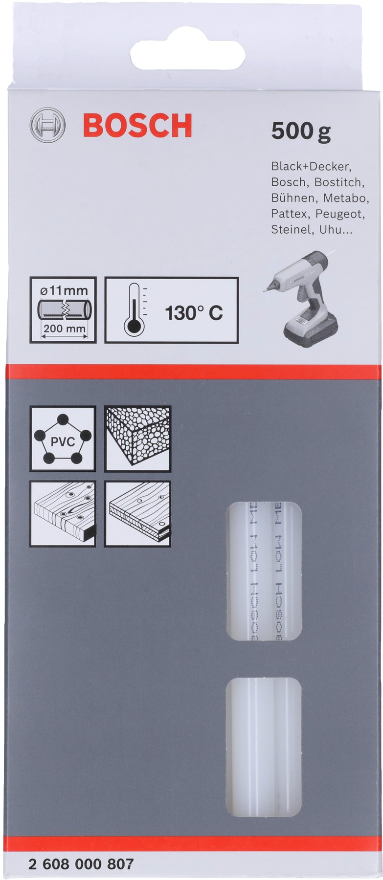 Barra de pegamento de bajo punto de fusión