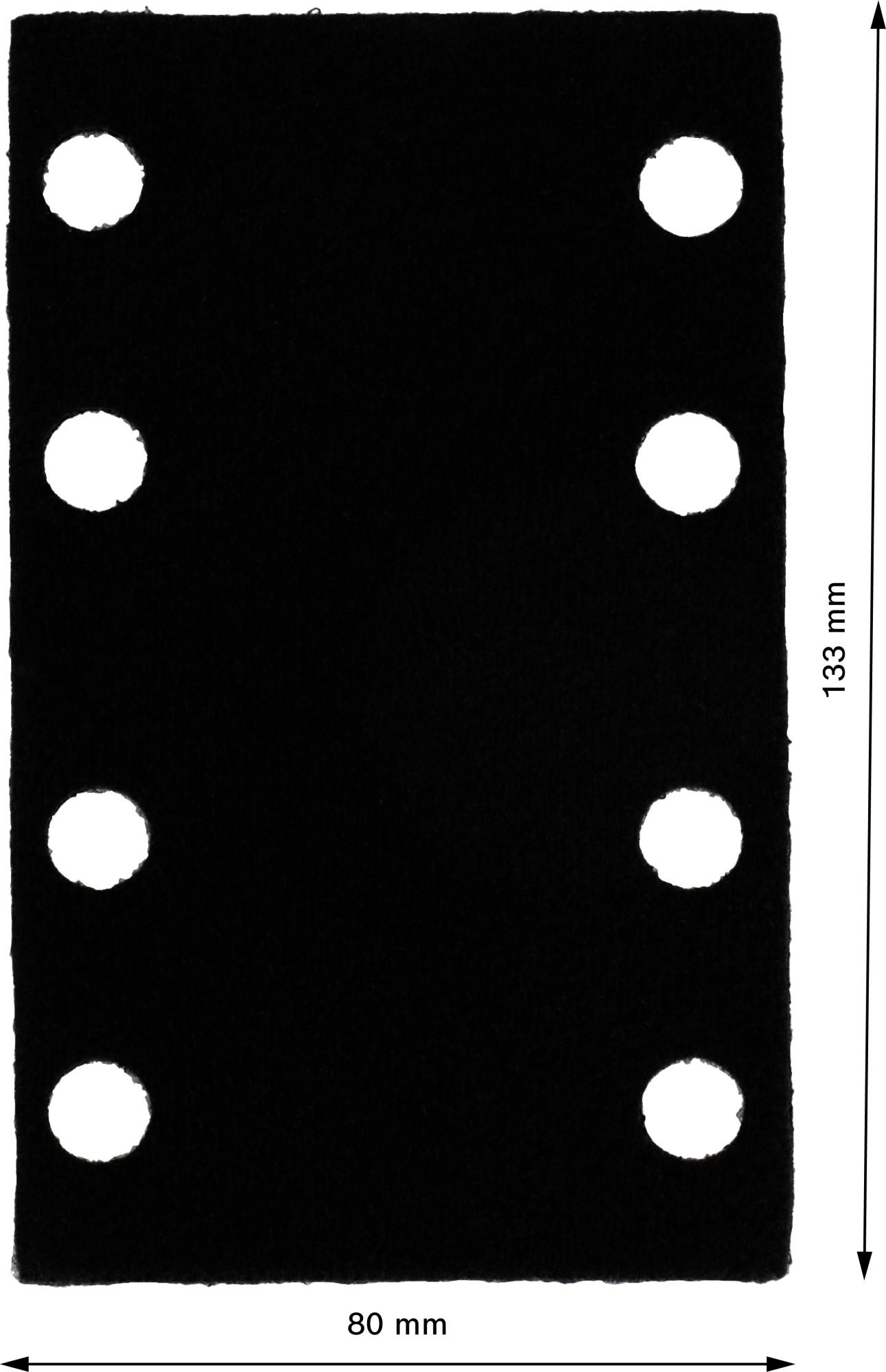 Protector de plato de soporte, 80 mm x 133 mm, 2x