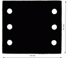 Protector de plato de soporte, 115 mm x 107 mm, 2x