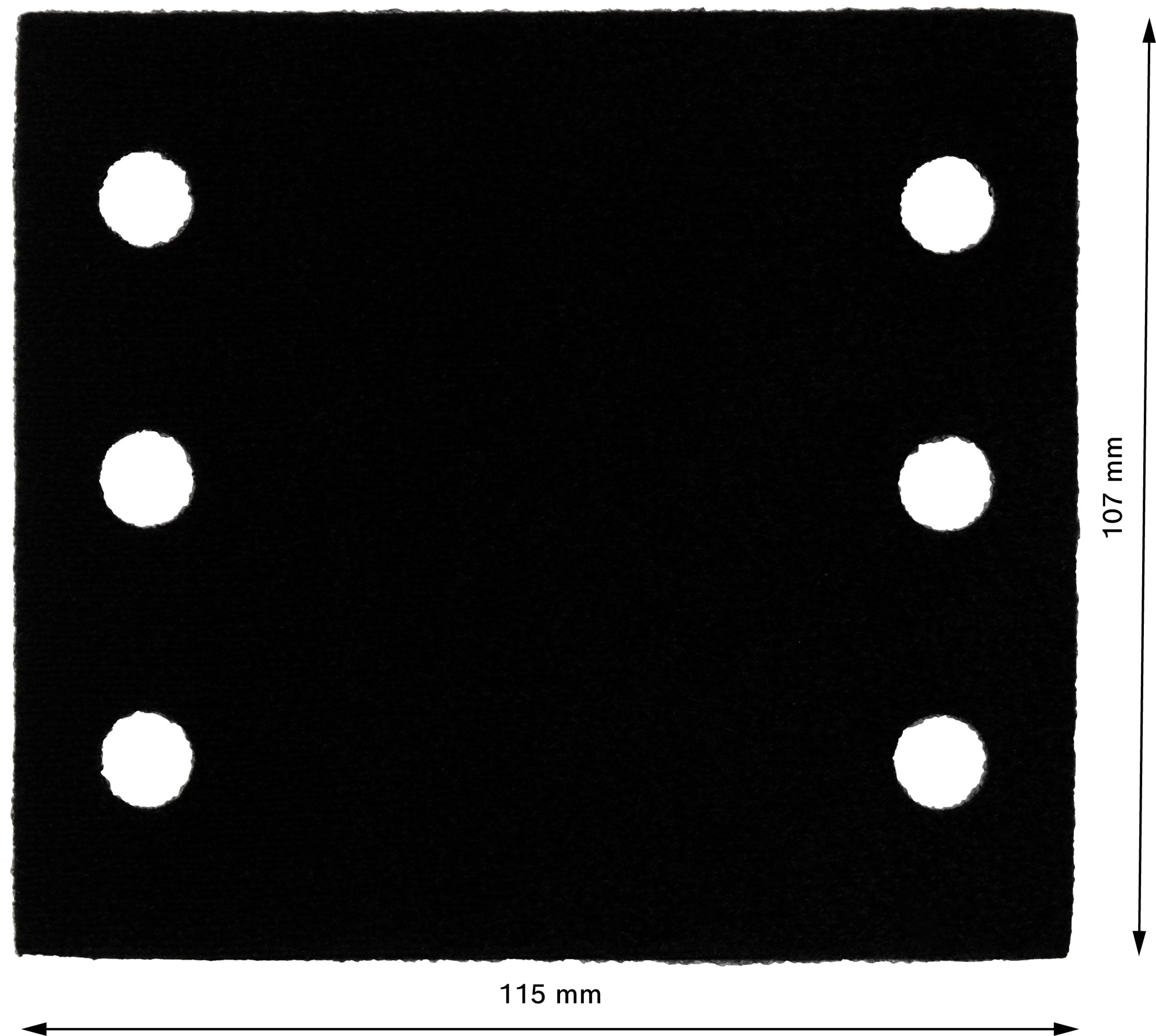 Protector de plato de soporte, 115 mm x 107 mm, 2x