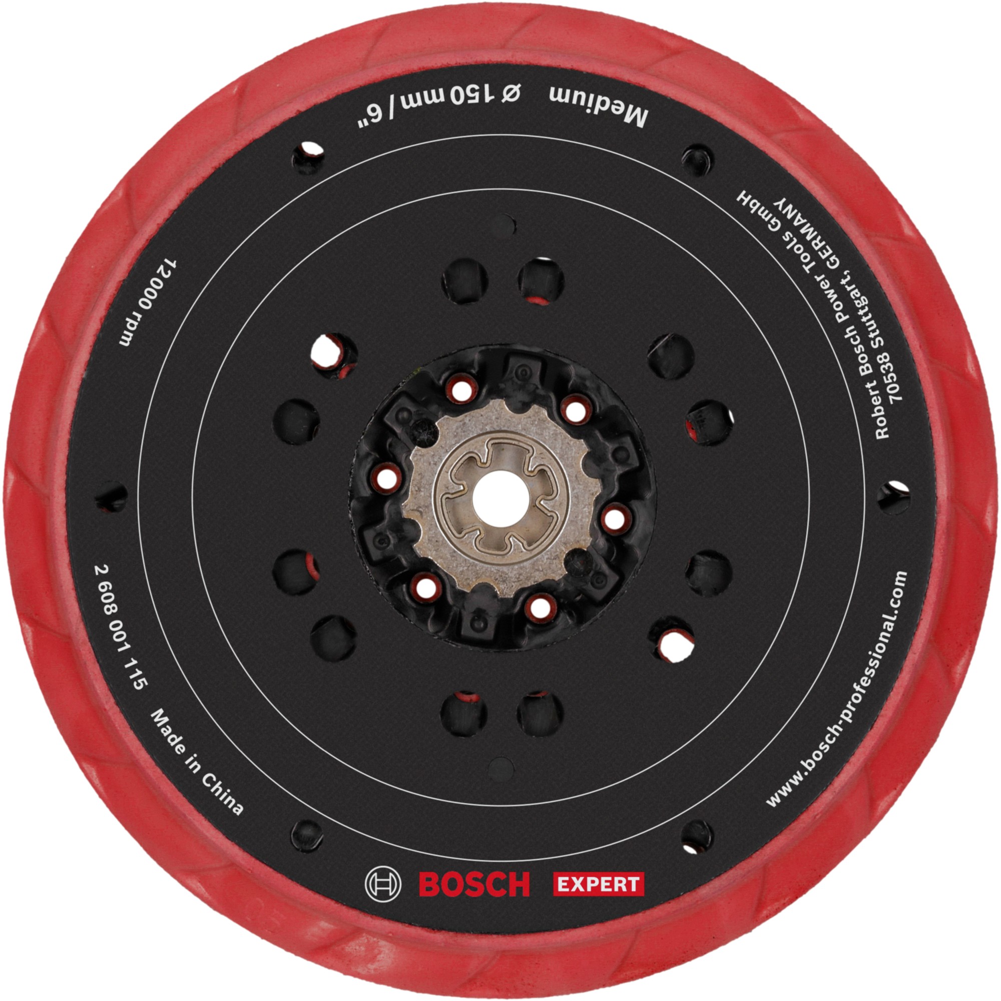Plato de lija EXPERT Multihole para lijadoras excéntricas, 150 mm, blando