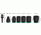 Set de llaves PRO Impact, con adaptador, 1/2", estándar, 7 uds.