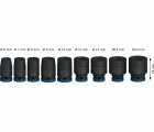 PRO Impact Socket Set, 1/4", estándar, 9 unidades