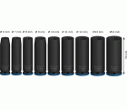 PRO Impact Socket Set, 1/4", profundo, 9 unidades