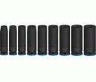 PRO Impact Socket Set, 1/4", profundo, 9 unidades