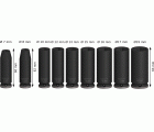PRO Impact Socket Set, 3/8", profundo, 9 unidades