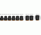 PRO Impact Socket Set, 3/4", estándar, 9 unidades