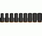 PRO Impact Socket Set, 3/4", profundo, 9 unidades