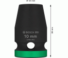 PRO Impact Socket, 1/2", 10 mm, estándar
