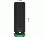 PRO Impact Socket, 1/2", 17 mm, profundo