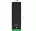PRO Impact Socket, 1/2", 19 mm, profundo