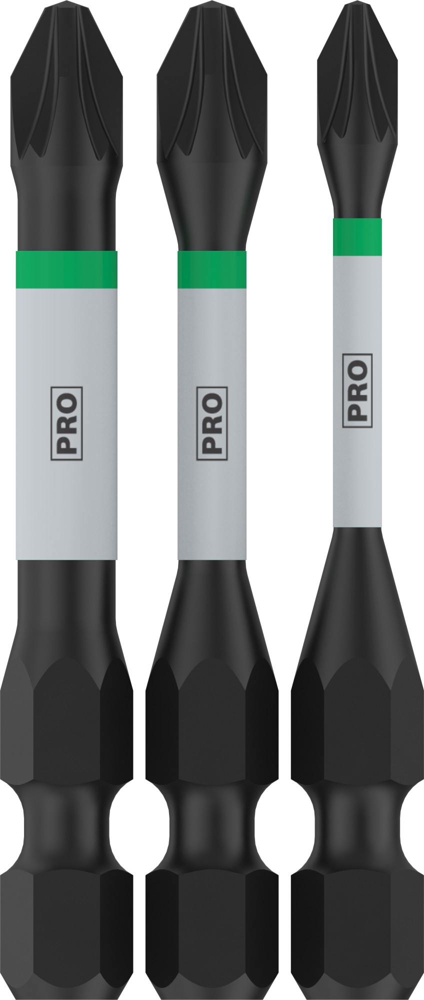 Puntas PRO PZ Impact, PZ1, PZ2, PZ3, 55 mm, 3 unidades
