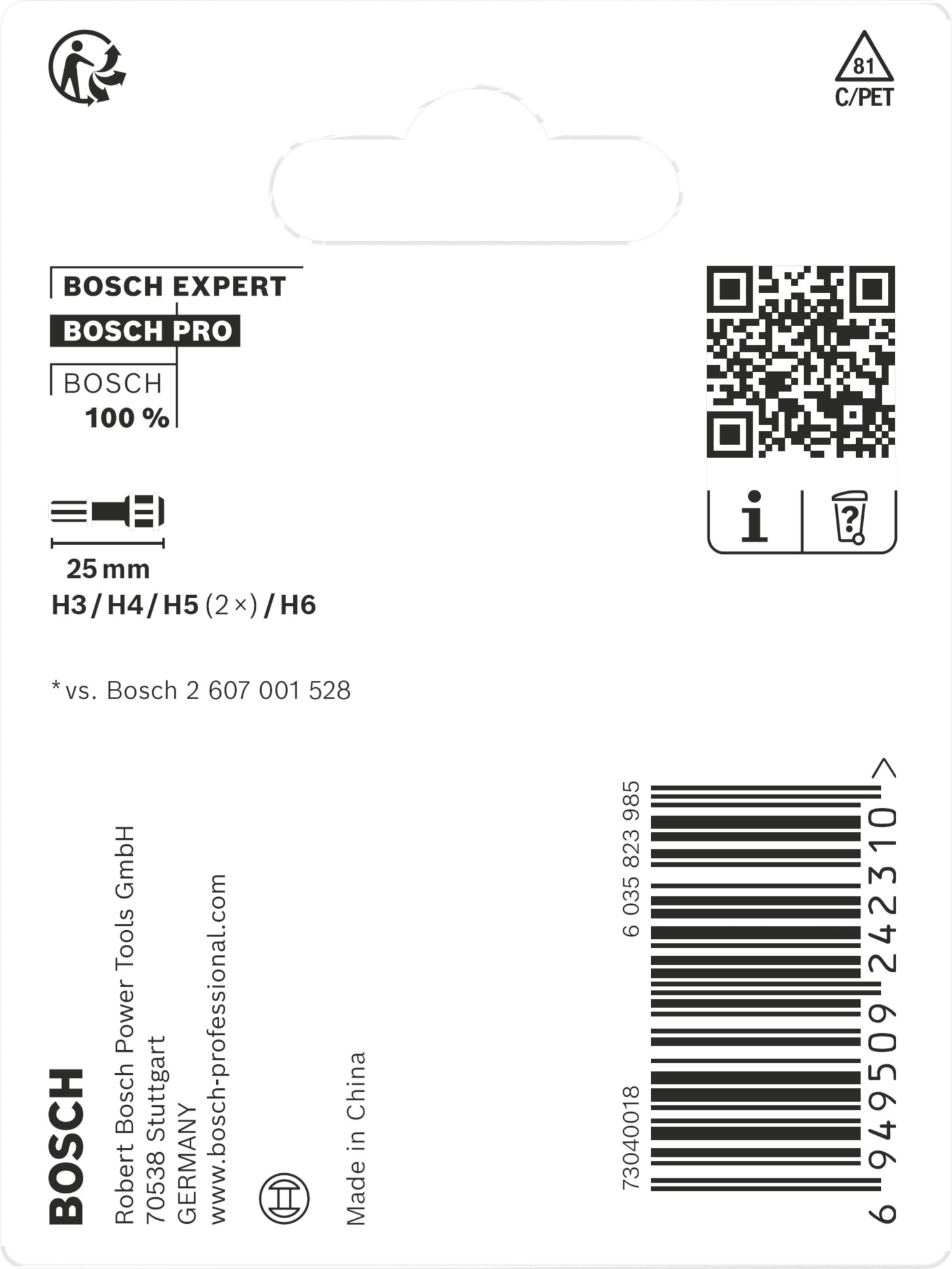 Puntas PRO H Impact, H3, H4, H5 (2 uds.), H6, 25 mm, 5 uds.
