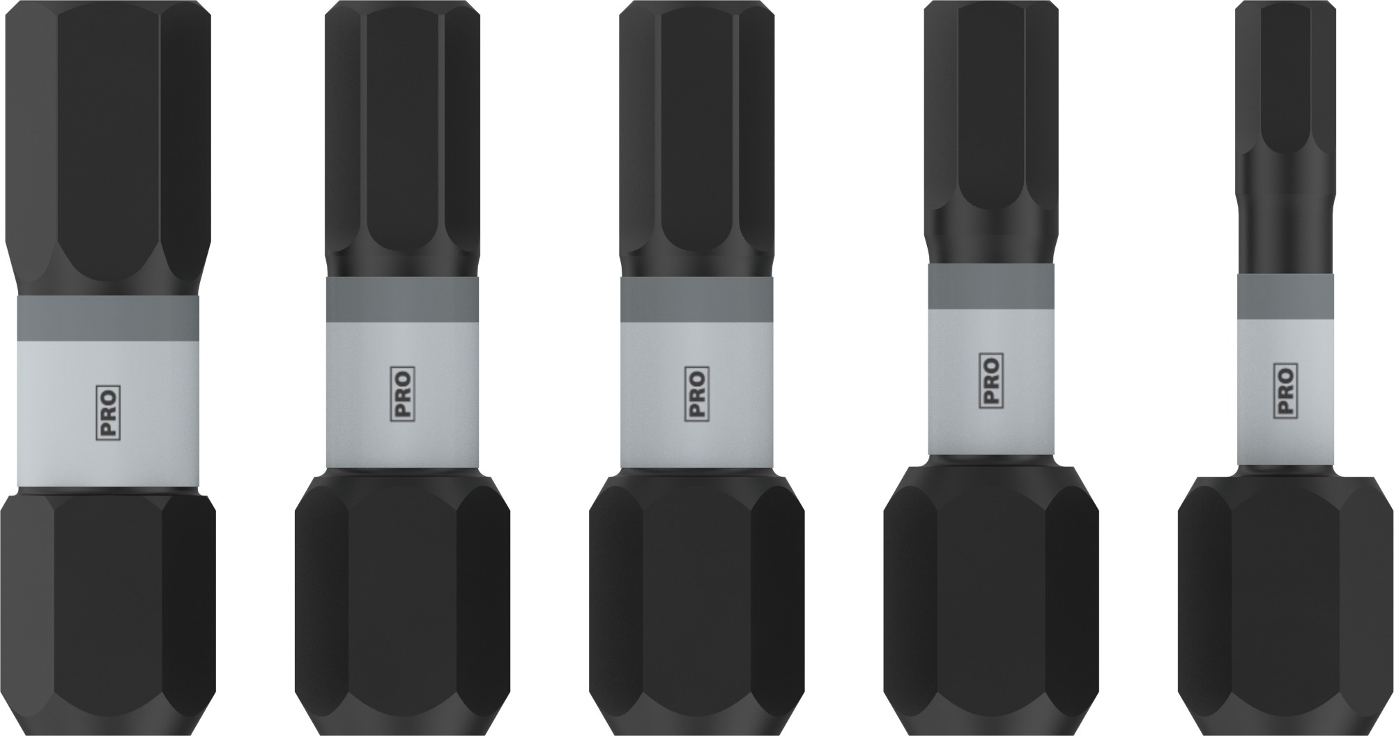 Puntas PRO H Impact, H3, H4, H5 (2 uds.), H6, 25 mm, 5 uds.