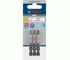 Puntas PRO T Impact, T10, T15, T20, 55 mm, 3 unidades