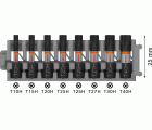 Puntas PRO TH Impact, T10H, T15H, T20H, T25H (2 uds.), T27H, T30H, T40H, 25 mm, 8 uds.