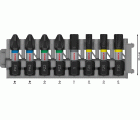 Set de puntas de atornillar PRO Impact, PH2 (2 uds.); PZ2 (2 uds.); H5; T20; T25; T30, 25 mm, 8 uds.