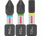 Set de puntas de atornillar PRO Impact, PH2 (5 uds.), PZ2 (5 uds.), T20 (5 uds.), T25 (5 uds.), T30 (5 uds.), 25 mm, expositor, 10 x 25 uds.