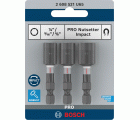 PRO Nutsetter Impact, 1/4" x 50 mm, 5/16" x 50 mm, 3/8" x 50 mm, 3 uds.