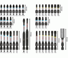 Set de puntas de atornillar PRO Impact, 44 unidades