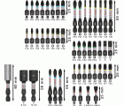 Set de puntas de atornillar PRO Impact, 50 unidades