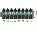 Broca PRO Pozidriv Impact, PZ2, 25 mm, 8 uds.