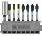 PRO Impact Set con portapuntas estándar e índice Pick and Click, PH2 (2 uds.); PZ2 (2 uds.), T20, T25, T30, BH, 8 unidades