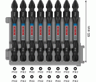 PRO Impact Set con portapuntas Quick Change e índice Pick and Click, PH2, PZ2, T15, T20, T25, T30, QC BH, 50 mm, 8 unidades