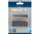 PRO Torx Impact Bit, T15, T20(x2), T25(x2), T30(x2), T40, 55 mm, 8 unidades