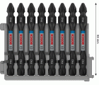 Punta doble PRO Impact con índice Pick and Click, PH2, 65 mm, 8 uds.