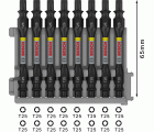 Punta doble PRO Impact con índice Pick and Click, T25, 65 mm, 8 uds.