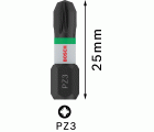 Broca PRO Pozidriv Impact, PZ3, 25 mm, 2 uds.