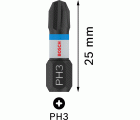 Broca PRO Phillips Impact, PH3, 25 mm, 2 uds.