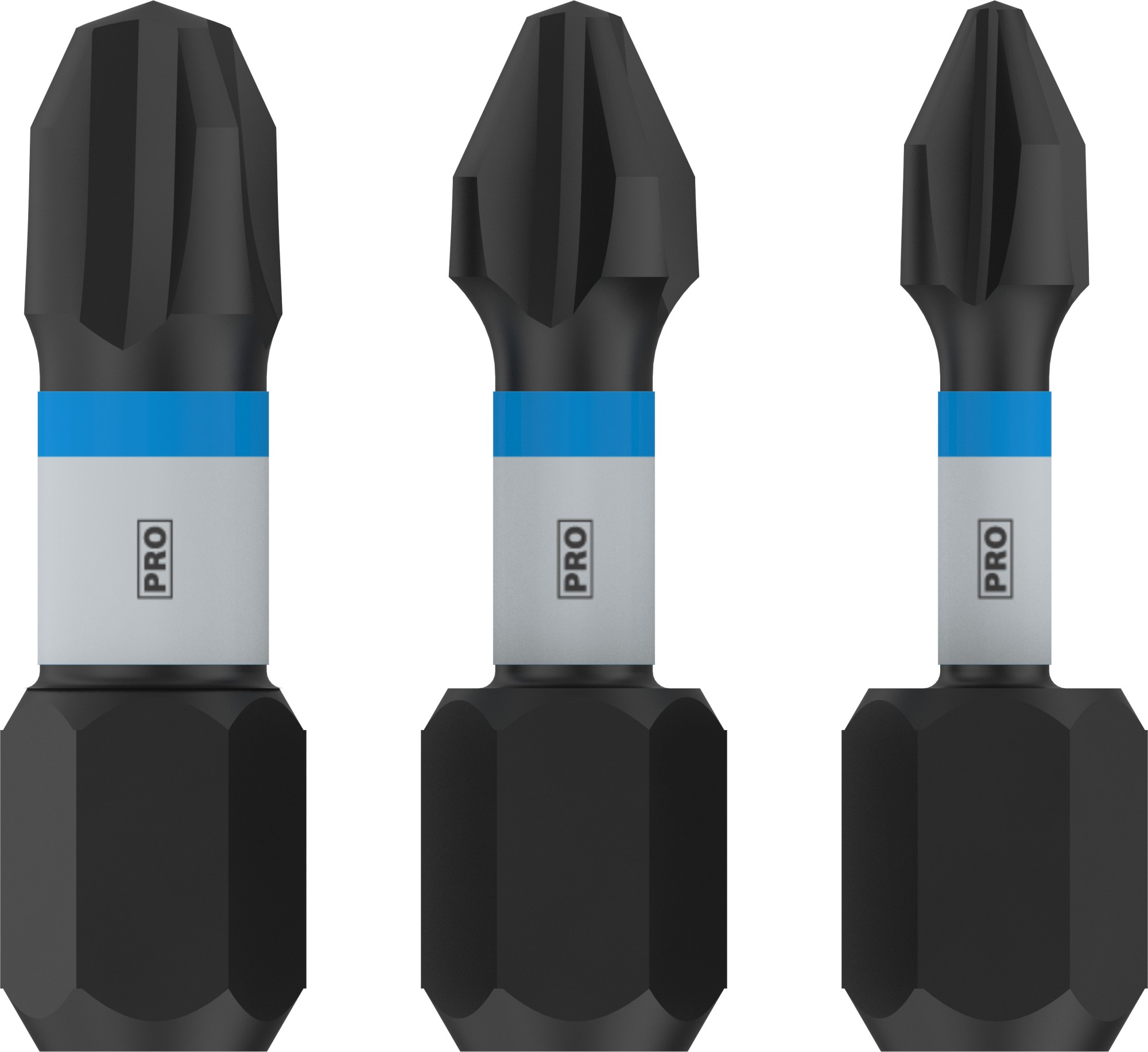 Punta PRO PH Impact, PH1 x 25, PH2 x 25, PH3 x 25 mm, 3 uds.