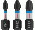 Punta PRO PH Impact, PH1 x 25, PH2 x 25, PH3 x 25 mm, 3 uds.
