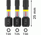 Punta PRO T Impact, T20 x 25, T25 x 25, T30 x 25 mm, 3 uds.