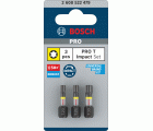 Punta PRO T Impact, T20 x 25, T25 x 25, T30 x 25 mm, 3 uds.