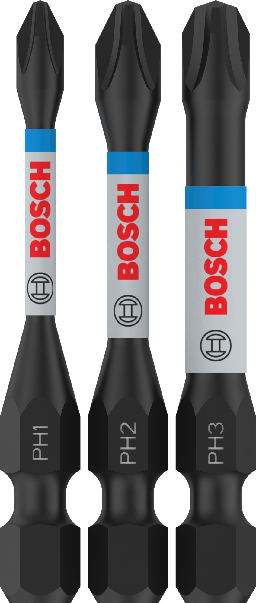 Punta PRO PH Impact, PH1 x 55, PH2 x 55, PH3 x 55 mm, 3 uds.